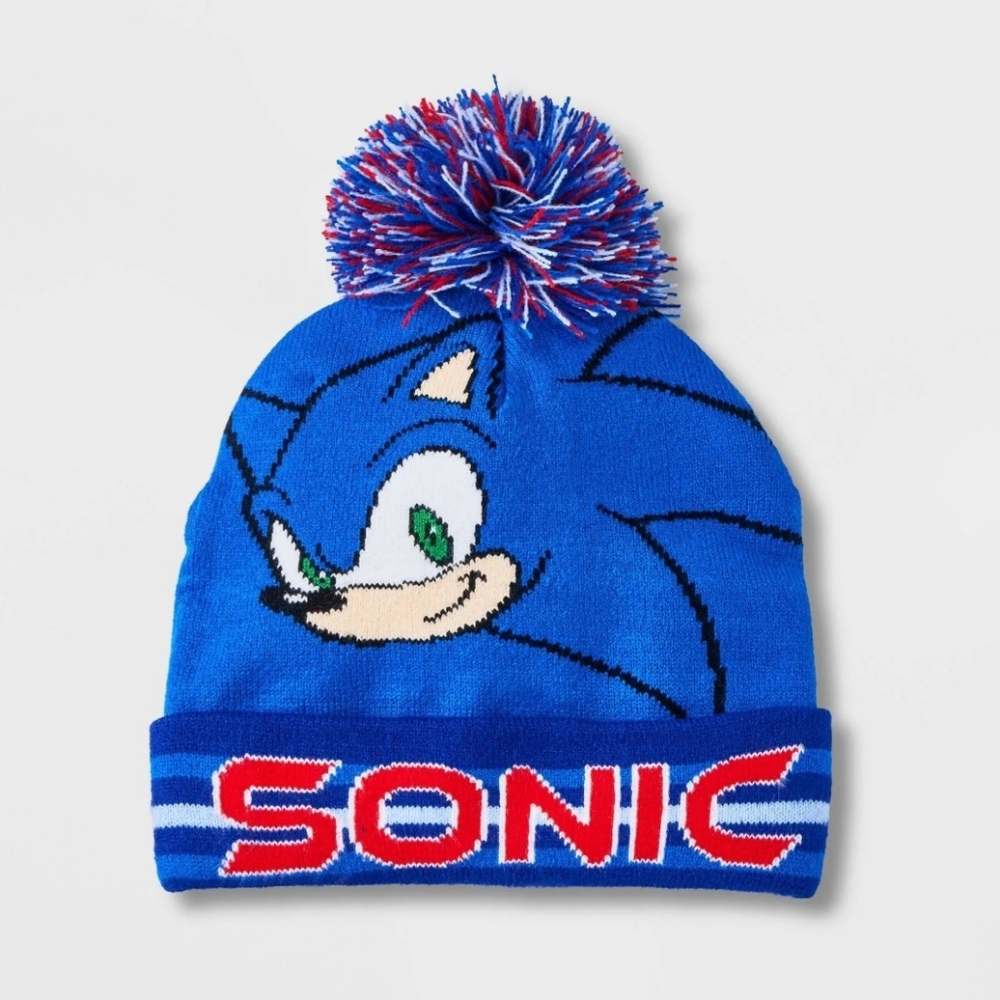 Sonic The Hedgehog Pom Beanie